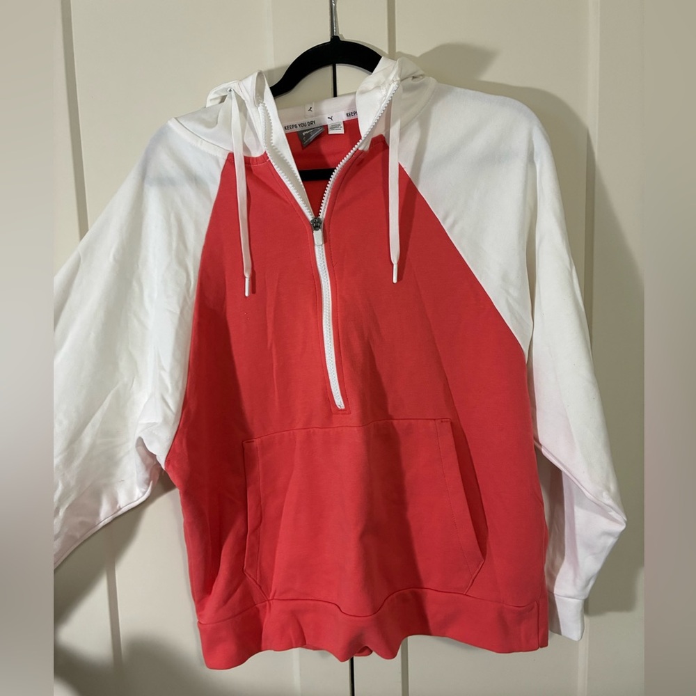 Puma Red and White Zip-Up Jacket